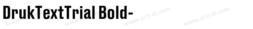 DrukTextTrial Bold字体转换